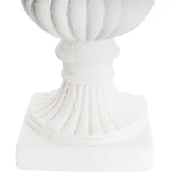 Grecian Fibreglass Urn Limestone White (36cmDx50cmH)