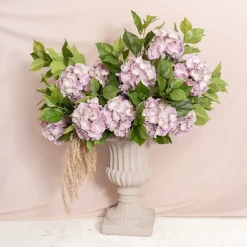 Grecian Fibreglass Urn Limestone Nude (36cmDx50cmH)