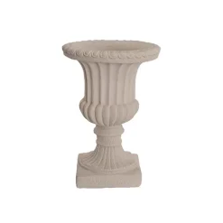 Grecian Fibreglass Urn Limestone Nude (36cmDx50cmH)