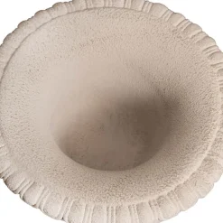 Grecian Fibreglass Urn Limestone Nude (36cmDx50cmH)