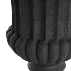 Grecian Fibreglass Urn Limestone Black (36cmDx50cmH)