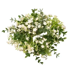 Gypsophila Baby's Breath & Eucalyptus Bouquet White (31cmH)