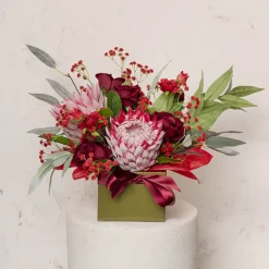 Gypsophila Baby's Breath Bunch x 3 Romantic Red (62cmH)