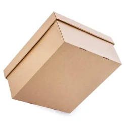 Hamper Box Rectangle Large and Lid Brown Kraft (33x30x15cmH)