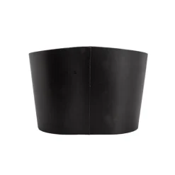 Hamper Bucket Oval Large Black (32x22x23.5cmH)