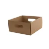 Hamper Catering Tray Flat Pack Small Brown (25x25x12Hcm)