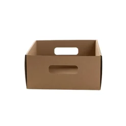 Hamper Catering Tray Flat Pack Small Brown (25x25x12Hcm)