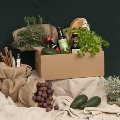 Hamper Catering Tray Flat Pack Medium Brown (36x25x14Hcm)