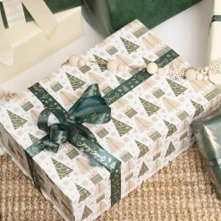 Hamper Gift Box Magnetic Flap Tall Large Trees (38x26x13cmH)