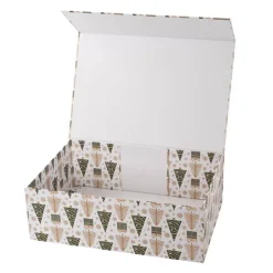Hamper Gift Box Magnetic Flap Tall Large Trees (38x26x13cmH)