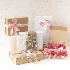 Hamper Gift Box Magnetic Flap Large White (38x26x9.5cmH)