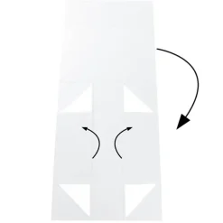 Hamper Gift Box Magnetic Flap Tall Large White (38x26x13cmH)