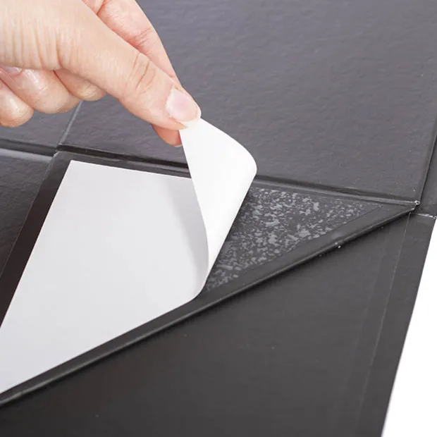 Hamper Gift Box Magnetic Flap Tall Small Black (25x20x9cmH)