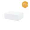 Hamper Gift Box Magnetic Flap Tall Small White (25x20x9cmH)