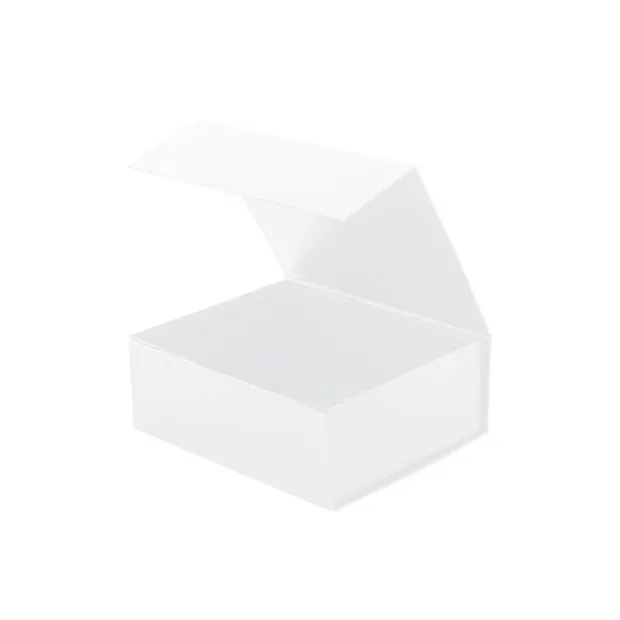 Hamper Gift Box Magnetic Flap Tall Small White (25x20x9cmH)