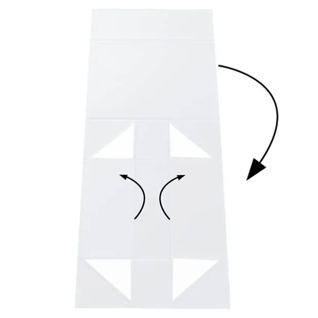 Hamper Gift Box Magnetic Flap Tall Small White (25x20x9cmH)