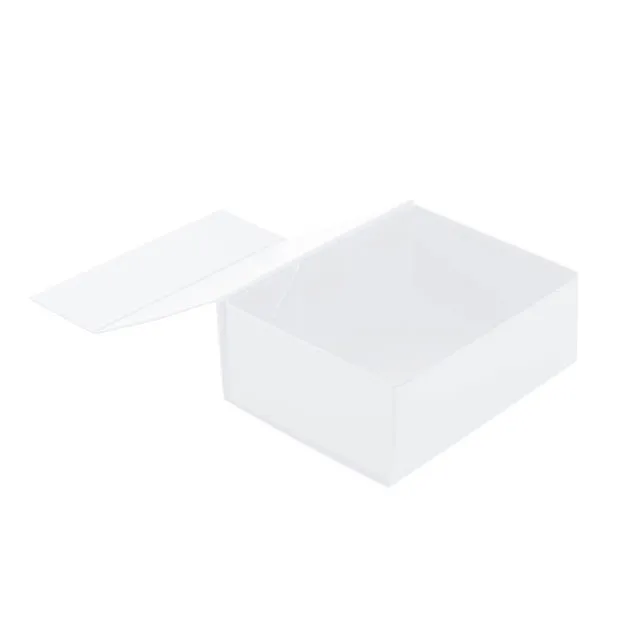 Hamper Gift Box Magnetic Flap Tall Medium White(32x24x12cmH)