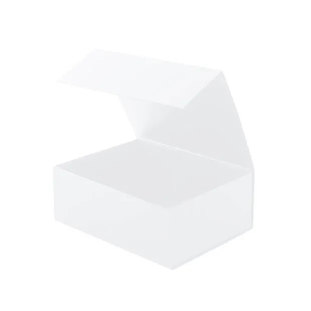 Hamper Gift Box Magnetic Flap Tall Medium White(32x24x12cmH)