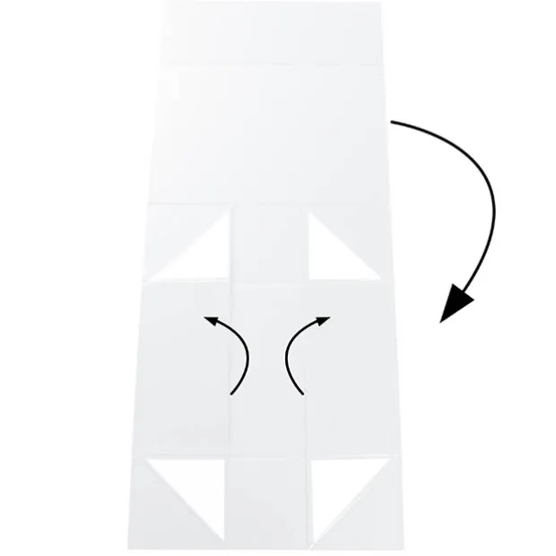 Hamper Gift Box Magnetic Flap Tall Medium White(32x24x12cmH)