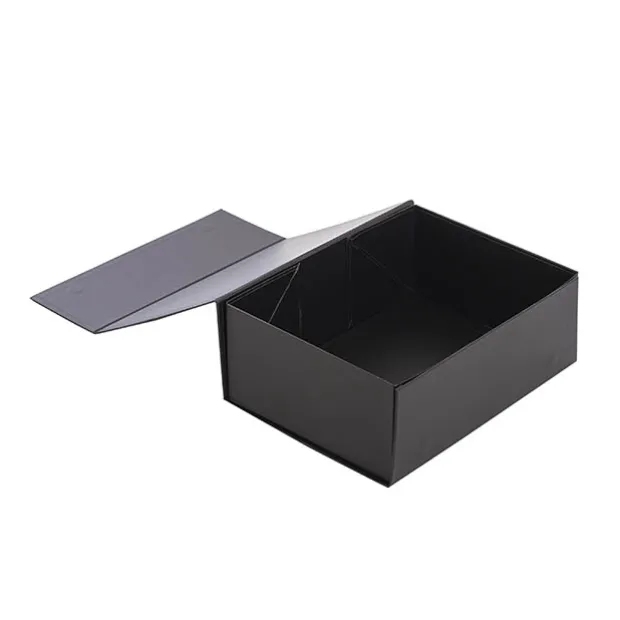 Hamper Gift Box Magnetic Flap Tall Medium Black(32x24x12cmH)