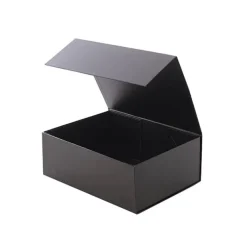 Hamper Gift Box Magnetic Flap Tall Medium Black(32x24x12cmH)