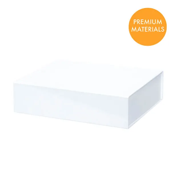 Hamper Gift Box Magnetic Flap Medium White (32x24x9cmH)