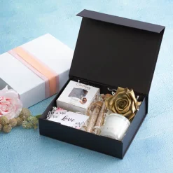 Hamper Gift Box Magnetic Flap Medium Black (32x24x9cmH)