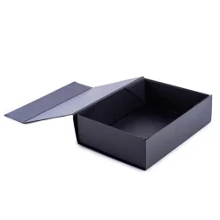 Hamper Gift Box Magnetic Flap Medium Black (32x24x9cmH)
