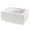 Hamper Gift Box PVC Window Large White (35.5x25.5.5x14.5cmH)