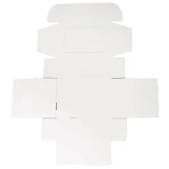 Hamper Gift Box PVC Window Large White (35.5x25.5.5x14.5cmH)