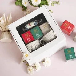 Hamper Gift Box PVC Window Square White (29.5x28.5x12.5cmH)