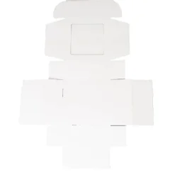 Hamper Gift Box PVC Window Square White (29.5x28.5x12.5cmH)