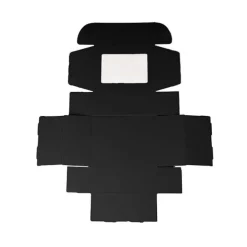 Hamper Gift Box PVC Window Small Black (26.5x20.5x10.4cmH)