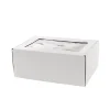 Hamper Gift Box PVC Window Medium White (31.5x22.5x12.5cmH)