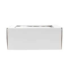 Hamper Gift Box PVC Window Medium White (31.5x22.5x12.5cmH)