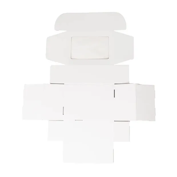 Hamper Gift Box PVC Window Medium White (31.5x22.5x12.5cmH)