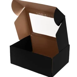 Hamper Gift Box PVC Window Large Black (35.5x25.5.5x14.5cmH)