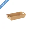 Hamper Tray Flat Pack Extra Small Brown Pk2 (25x16x6cmH)