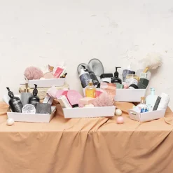 Hamper Tray Flat Pack Large White Pack 2 (45x30x9cmH)