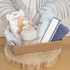 Hamper Tray Flat Pack Medium Kraft Brown (34x22x7cmH)