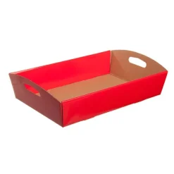Hamper Tray Flat Pack Medium Red (34x22x7cmH)