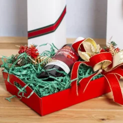 Hamper Tray Flat Pack Medium Red (34x22x7cmH)