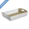 Hamper Tray Flat Pack Medium White Pack 2 (34x22x7cmH)