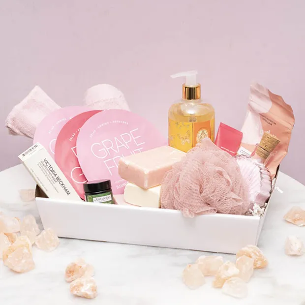 Hamper Tray Flat Pack Medium White Pack 2 (34x22x7cmH)