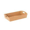 Hamper Tray Flat Pack Small Kraft Brown (30x19x6cmH)