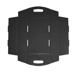 Hamper Tray Flat Pack Small Black Pack 2 (30x19x6cmH)
