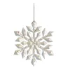 Hanging Acrylic Snowflakes Pack 2 Iridescent White (13cmD)