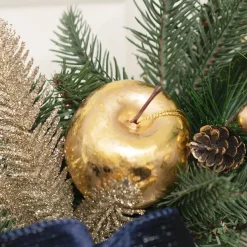 Hanging Apples Pack 4 Metallic Gold (5cmD)