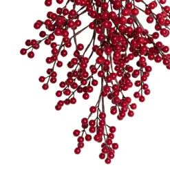 Hanging Berry Teardrop Swag Red (62cmH)