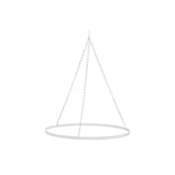 Hanging Ceiling Hoop Small Single White (45cmDx54cmH)